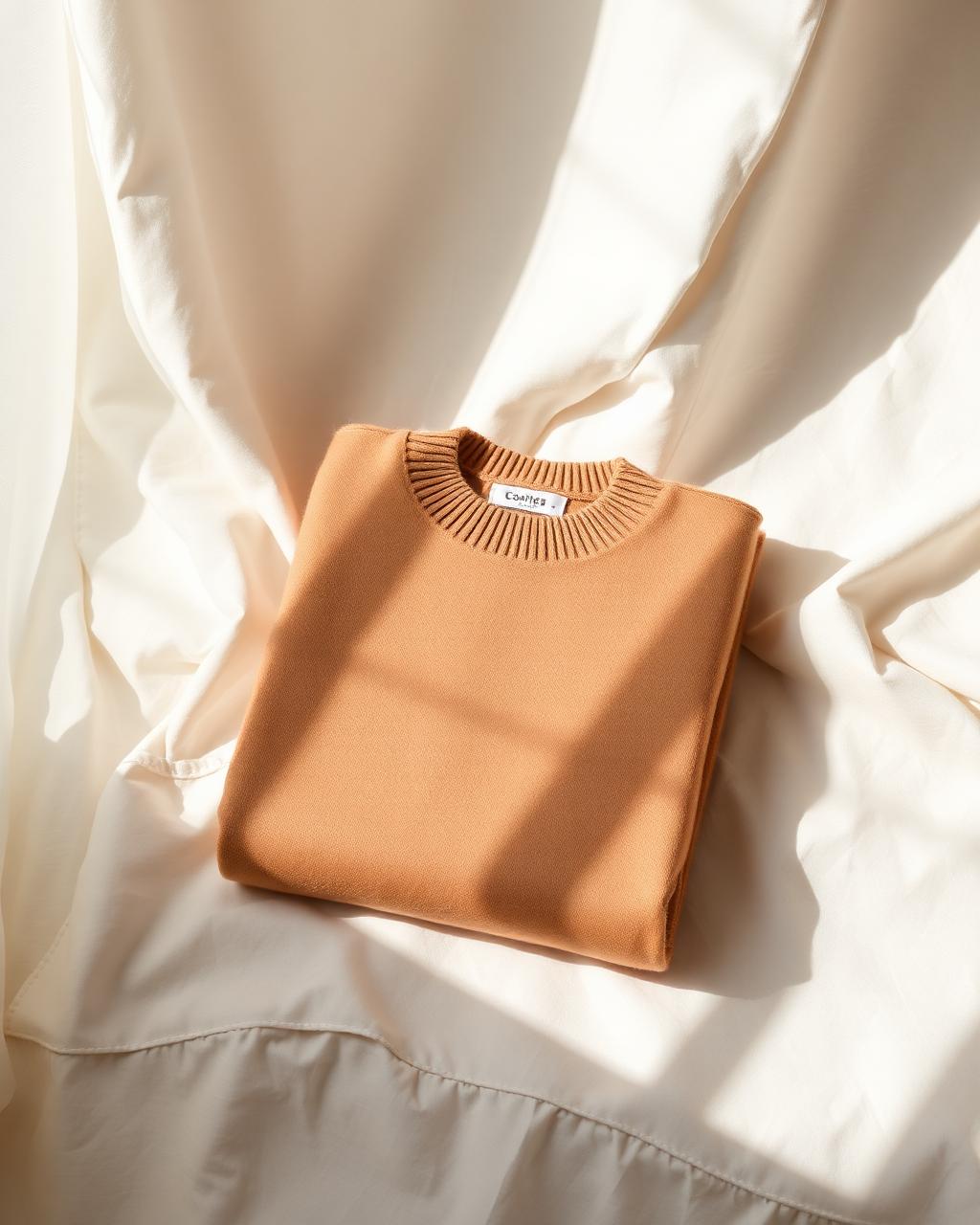 Camel Cashmere Crewneck